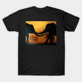 ELEPHANTS GREETING WITH TRUNKS T-Shirt